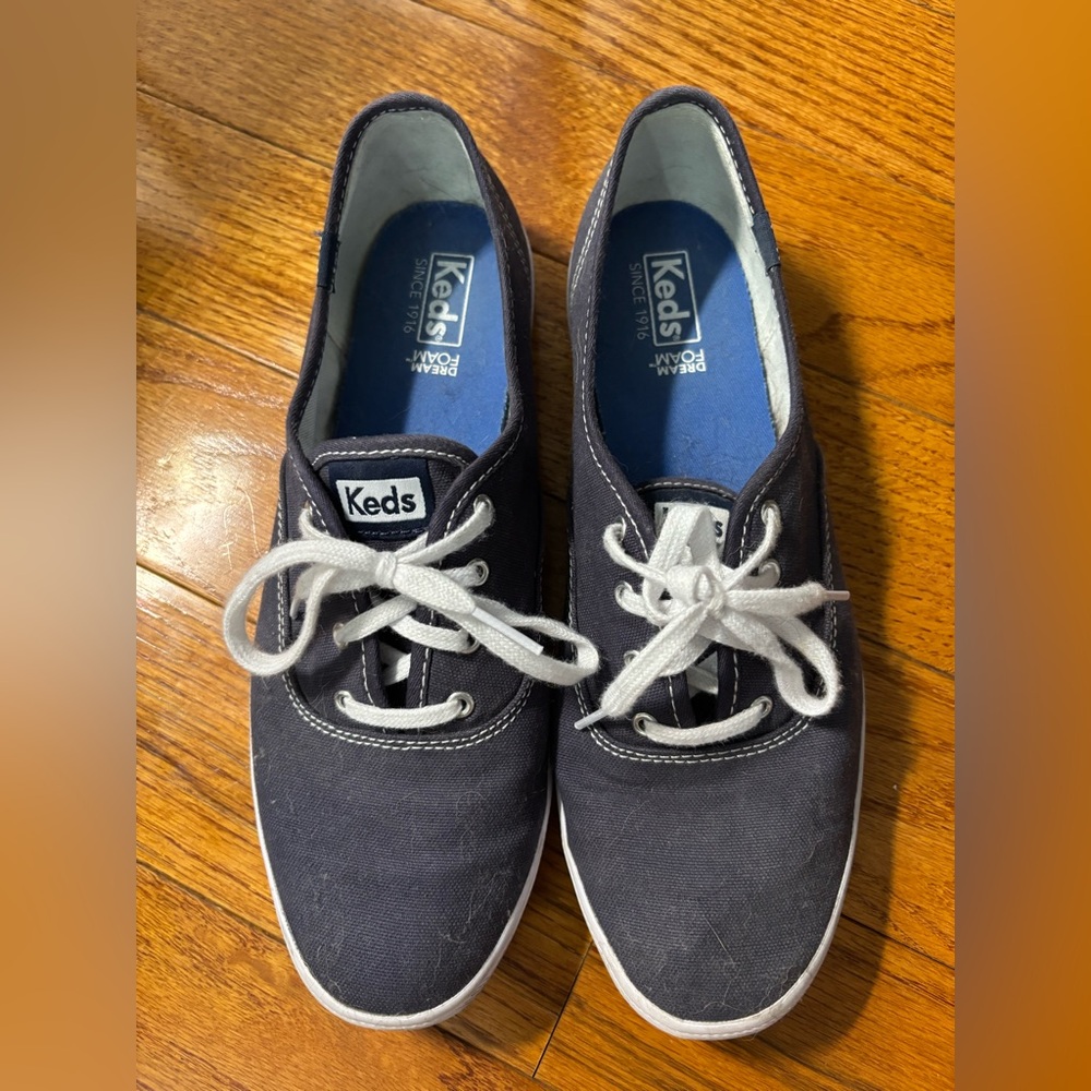 Keds Champion Originals Lace-Up Sneakers-Navy Blue Women's 9.5